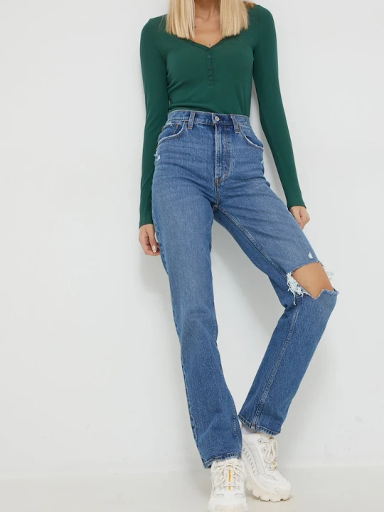 Zdjęcie produktu Abercrombie & Fitch jeansy niebieski