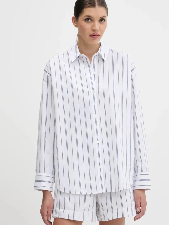 Zdjęcie produktu Abercrombie & Fitch koszula bawełniana biały