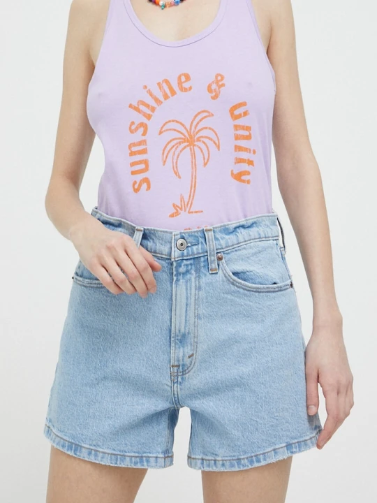 Zdjęcie produktu Abercrombie & Fitch szorty jeansowe niebieski