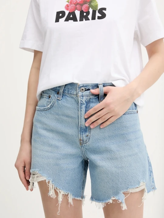 Zdjęcie produktu Abercrombie & Fitch szorty jeansowe niebieski