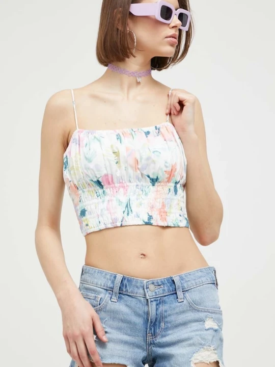 Zdjęcie produktu Abercrombie & Fitch top The Trevor Project biały
