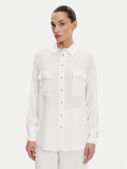 Zdjęcie produktu ACCESS FASHION Koszula 53-7006-394 Biały Relaxed Fit