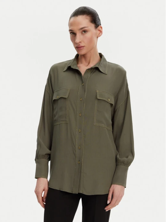 Zdjęcie produktu ACCESS FASHION Koszula 53-7006-394 Zielony Relaxed Fit