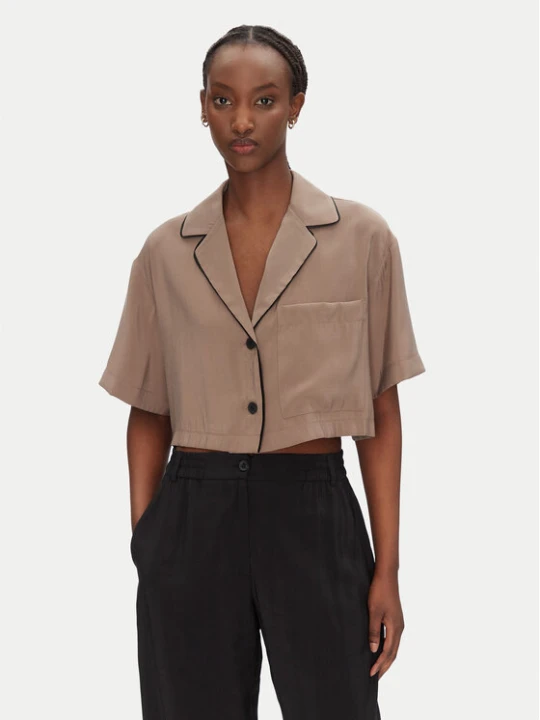 Zdjęcie produktu ACCESS FASHION Koszula 53-7043-405 Beżowy Loose Fit