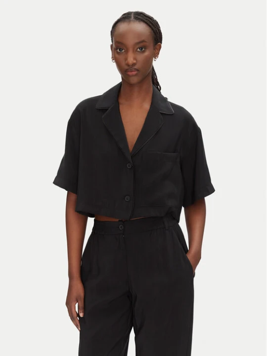 Zdjęcie produktu ACCESS FASHION Koszula 53-7043-405 Czarny Loose Fit