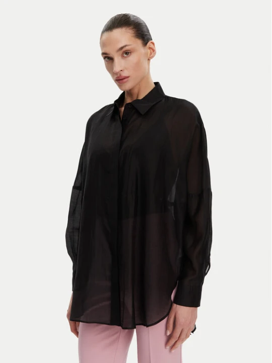 Zdjęcie produktu ACCESS FASHION Koszula 53-7068-104 Czarny Loose Fit