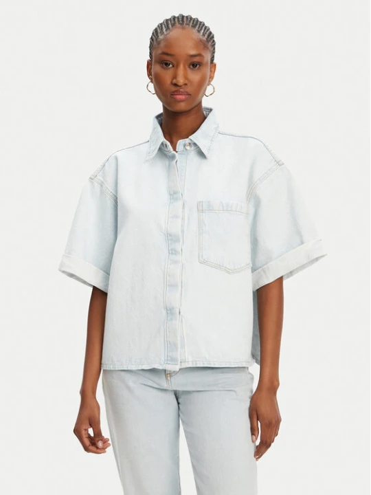 Zdjęcie produktu ACCESS FASHION Koszula jeansowa 53-8031-580 Niebieski Loose Fit