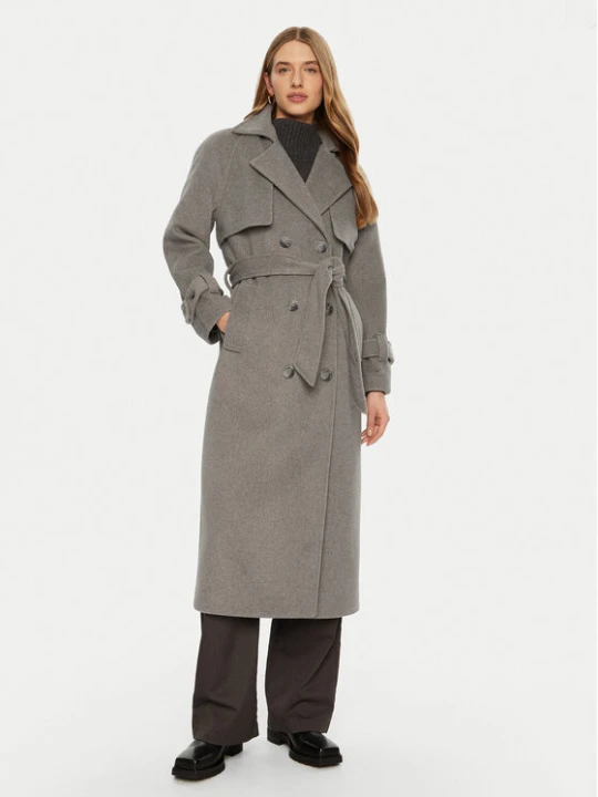 Zdjęcie produktu ACCESS FASHION Płaszcz przejściowy 44-9001-119 Szary Relaxed Fit