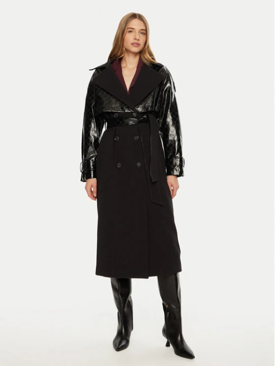 Zdjęcie produktu ACCESS FASHION Płaszcz przejściowy 44-9003-504 Czarny Regular Fit