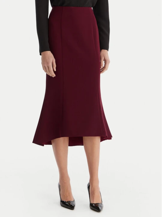 Zdjęcie produktu ACCESS FASHION Spódnica midi 54-6027-168 Bordowy Regular Fit