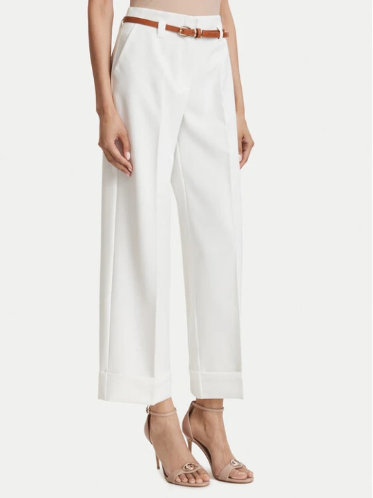 Zdjęcie produktu ACCESS FASHION Spodnie materiałowe 63-5021-135 Biały Regular Fit