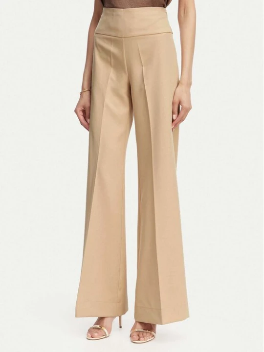 Zdjęcie produktu ACCESS FASHION Spodnie materiałowe 63-5022-135 Beżowy Flare Fit
