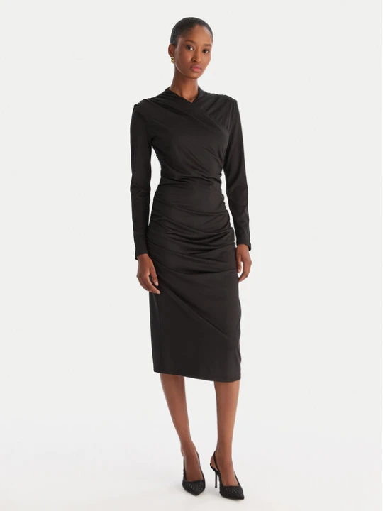 Zdjęcie produktu ACCESS FASHION Sukienka koktajlowa 54-3040-225 Czarny Slim Fit