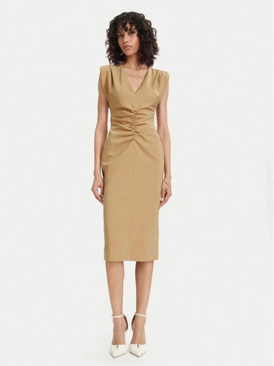 Zdjęcie produktu ACCESS FASHION Sukienka koktajlowa 63-3409-162 Beżowy Regular Fit