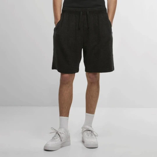 Zdjęcie produktu Acid Washed Musselin Shorts Urban Classics czarny