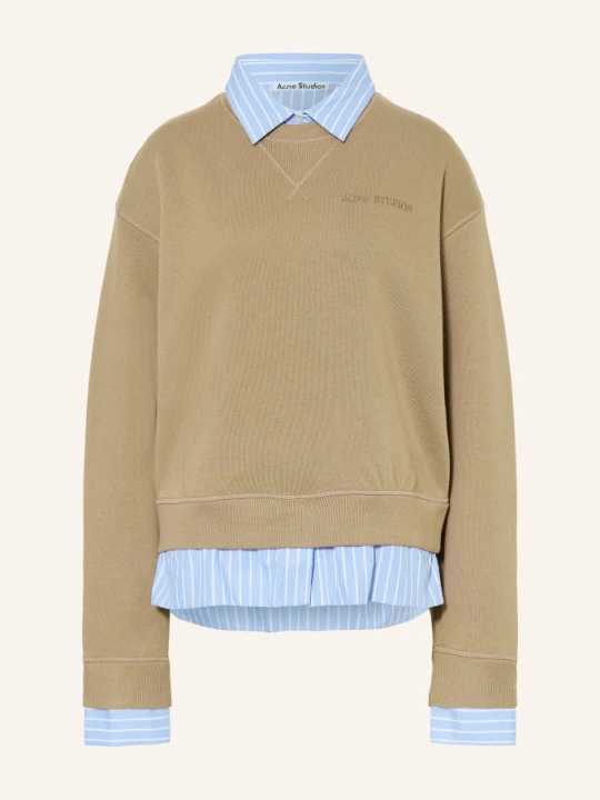 Zdjęcie produktu Acne Studios Bluza Z Mieszanki Materiałów beige