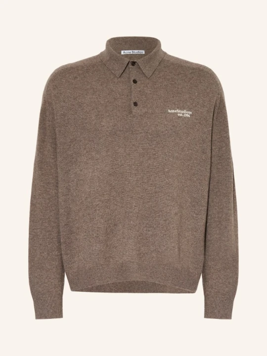 Zdjęcie produktu Acne Studios Dzianinowa Koszulka Polo braun