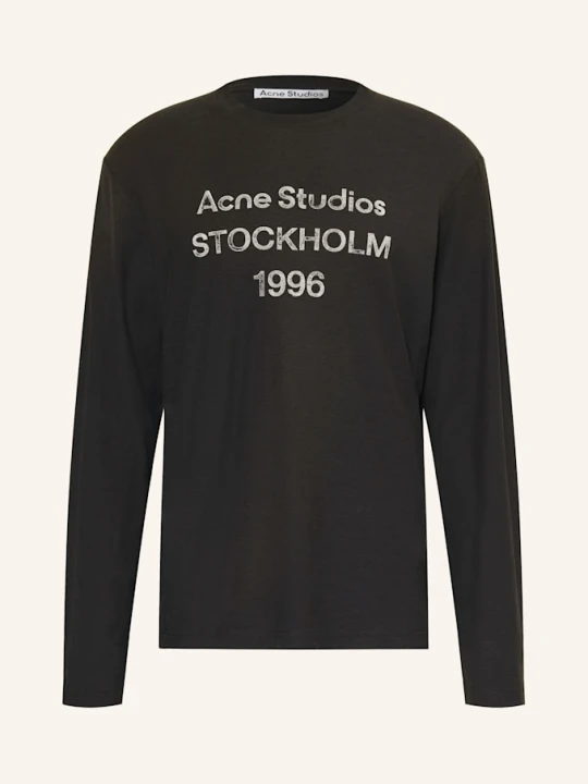 Zdjęcie produktu Acne Studios Koszulka Z Długim Rękawem schwarz CIEMNOZIELONY