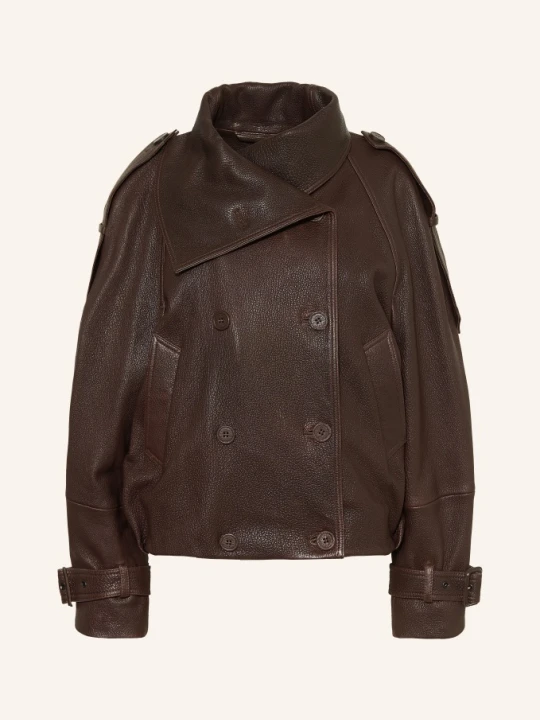 Zdjęcie produktu Acne Studios Kurtka Skórzana braun CIEMNOBRĄZOWY