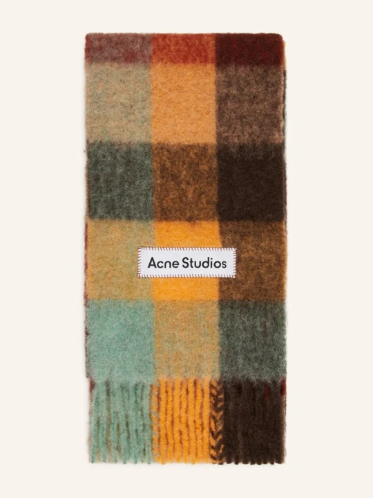 Zdjęcie produktu Acne Studios Szal Z Dodatkiem Alpaki braun brązowy
