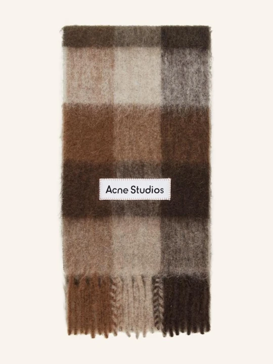 Zdjęcie produktu Acne Studios Szal Z Dodatkiem Alpaki braun brązowy