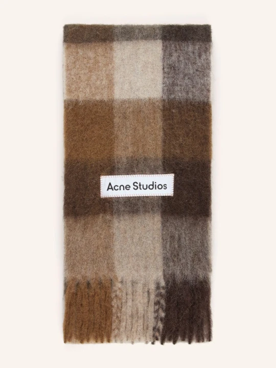 Zdjęcie produktu Acne Studios Szal Z Dodatkiem Alpaki braun brązowy