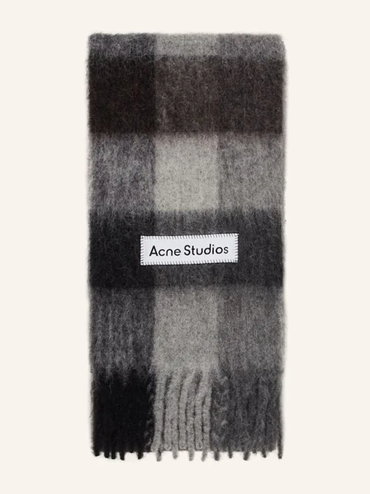 Zdjęcie produktu Acne Studios Szal Z Dodatkiem Alpaki schwarz szary