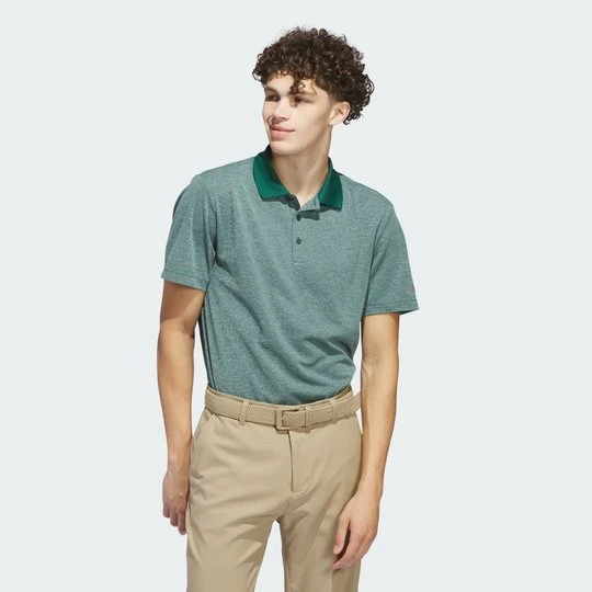 Zdjęcie produktu Adi Performance Heathered Polo Shirt Adidas Colleg. Green Mel.
