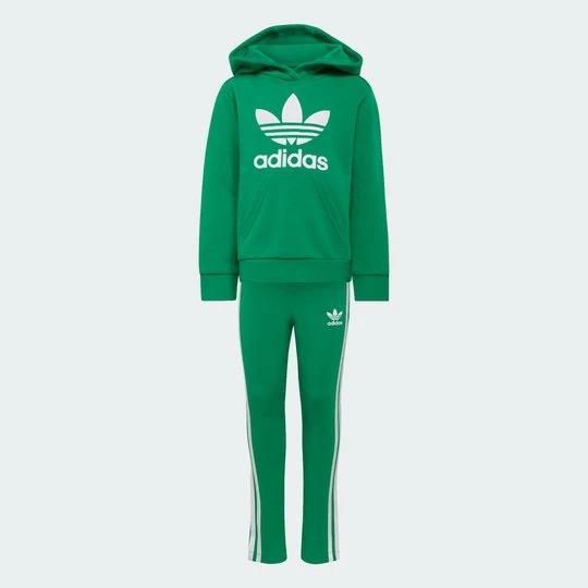 Zdjęcie produktu Adicolor Hoodie Leggings Set Kids Adidas zielony