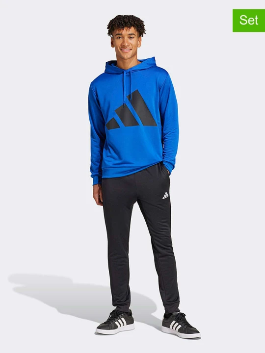 Zdjęcie produktu adidas 2-częściowy strój sportowy w kolorze niebieskim rozmiar: XL