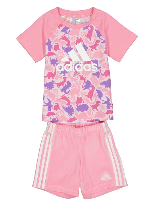 Zdjęcie produktu adidas 2-częściowy zestaw w kolorze jasnoróżowym rozmiar: 68