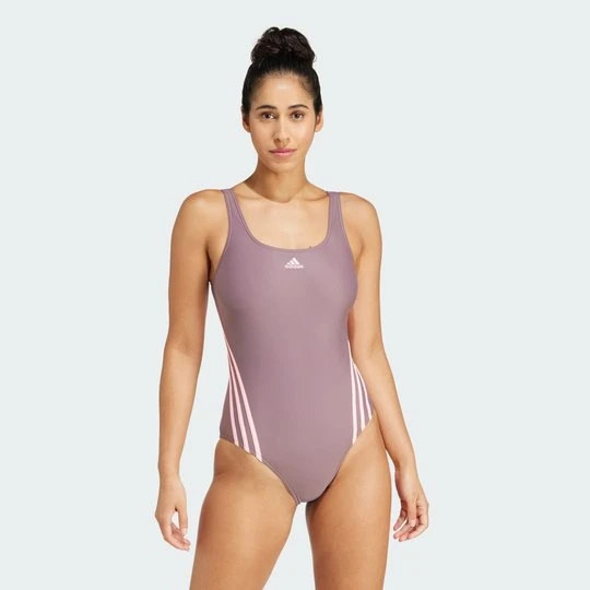 Zdjęcie produktu adidas 3-Stripes Swimsuit fioletowy