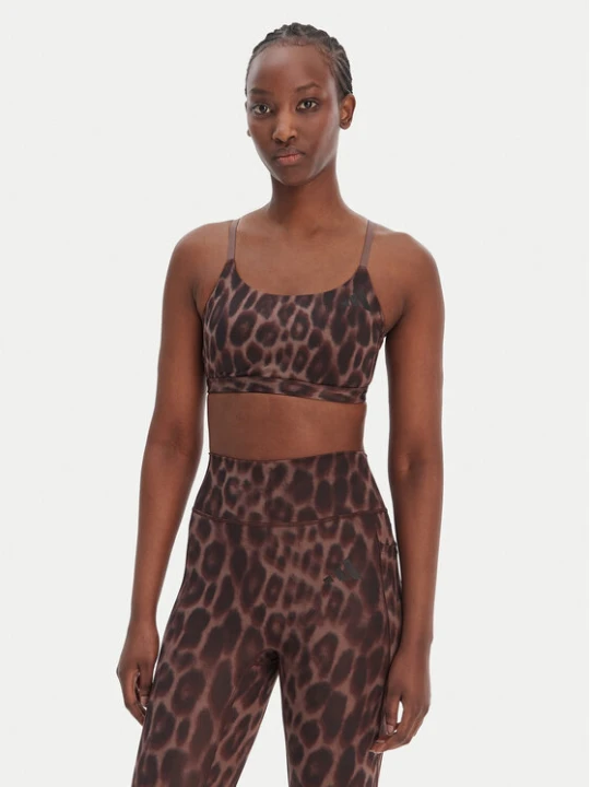 Zdjęcie produktu adidas Biustonosz sportowy Optime Essentials Workout KA6343 Brązowy