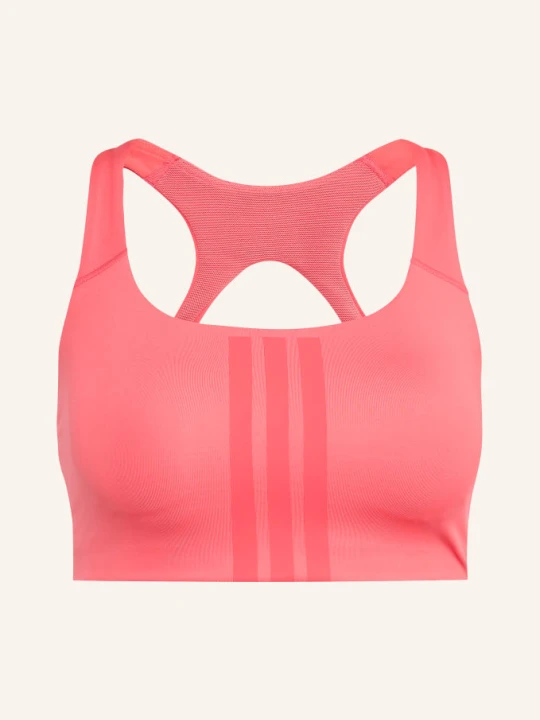 Zdjęcie produktu Adidas Biustonosz Sportowy Optime Workout 3-Streifen Z Wycięciem rot beżowy