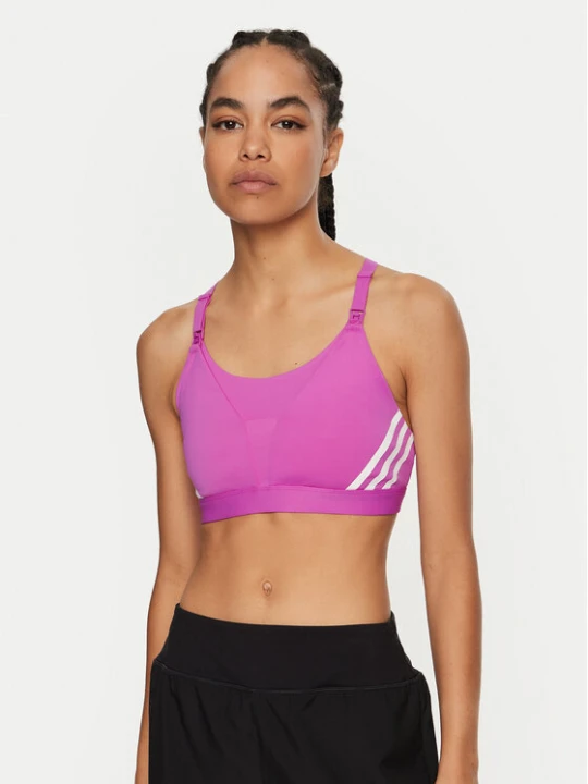 Zdjęcie produktu adidas Biustonosz sportowy Powerimpact Luxe Medium-Support Maternity IZ1871 Różowy Slim Fit