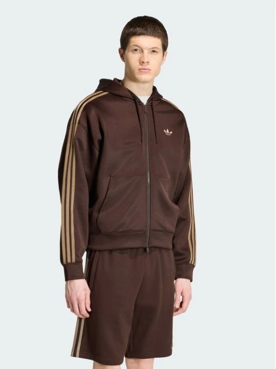 Zdjęcie produktu adidas Bluza adicolor Spacer KS7426 Brązowy ciemny Oversize