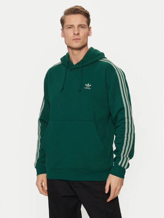 Zdjęcie produktu adidas Bluza adicolor Classics 3-Stripes JP1001 Zielony Regular Fit