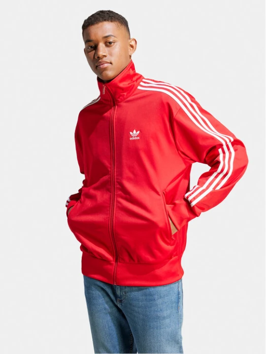 Zdjęcie produktu adidas Bluza adicolor Classics IJ7060 Czerwony Loose Fit