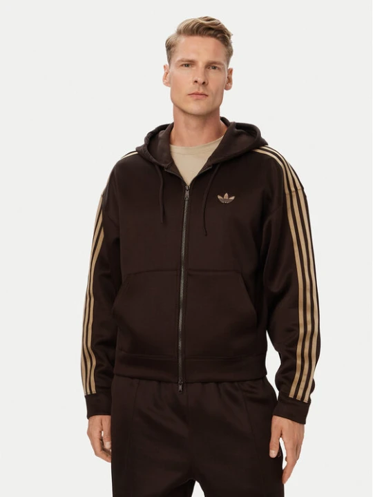 Zdjęcie produktu adidas Bluza adicolor Spacer KS7426 Brązowy ciemny Oversize