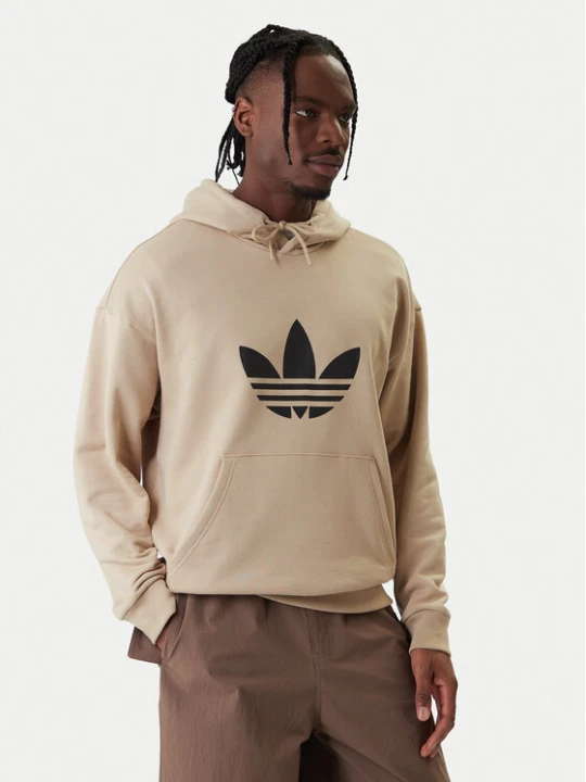 Zdjęcie produktu adidas Bluza adicolor Trefoil KE0878 Beżowy Loose Fit