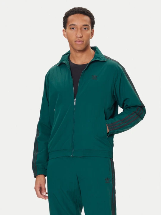 Zdjęcie produktu adidas Bluza adicolor Woven Firebird JY1329 Zielony Loose Fit