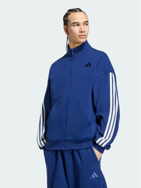 Zdjęcie produktu adidas Bluza Adidas Kit 3-Stripes KW2356 Niebieski Regular Fit