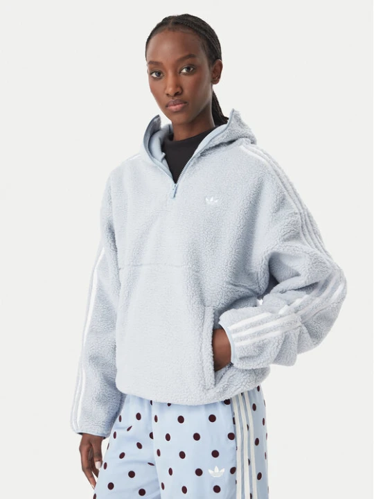 Zdjęcie produktu adidas Bluza Adiluna Season 2 X Jennie Fleece Hoodie Jacket LD8925 Niebieski jasny Regular Fit