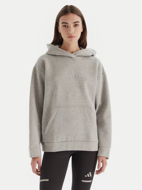 Zdjęcie produktu adidas Bluza ALL SZN Holiday Glitter Fleece JV5757 Szary Loose Fit
