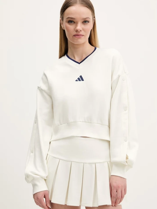 Zdjęcie produktu adidas bluza bawełniana beżowy