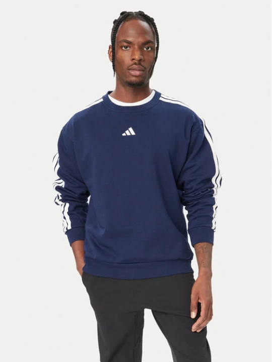 Zdjęcie produktu adidas Bluza Essentials 3-Stripes Fleece KY4163 Niebieski Regular Fit