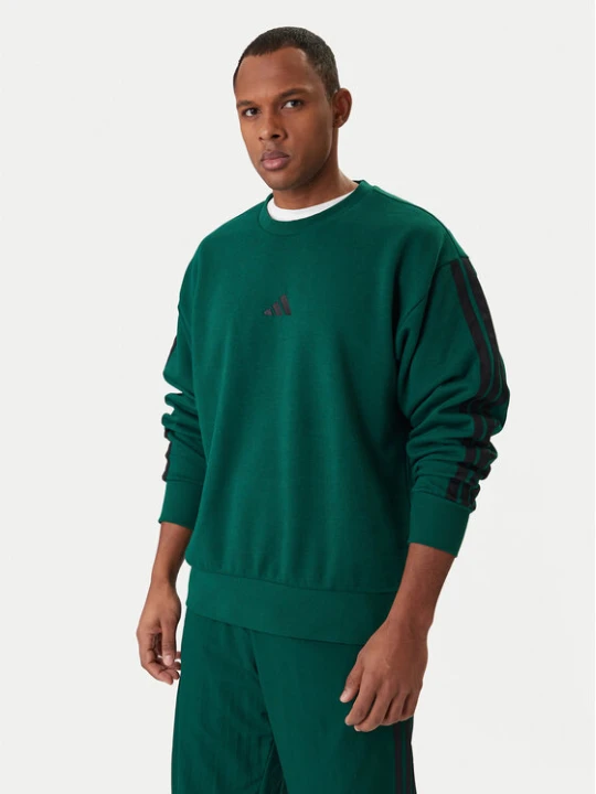 Zdjęcie produktu adidas Bluza Essentials 3-Stripes JE6306 Zielony Regular Fit