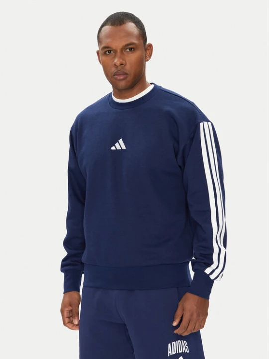 Zdjęcie produktu adidas Bluza Essentials 3-Stripes JE6307 Niebieski Regular Fit