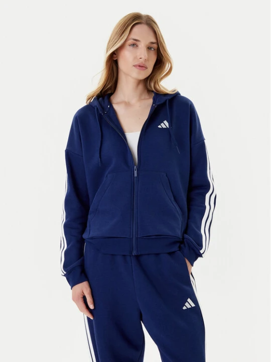 Zdjęcie produktu adidas Bluza Essentials 3-Stripes JY3083 Niebieski Regular Fit