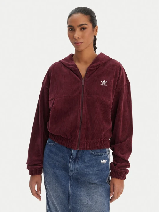 Zdjęcie produktu adidas Bluza Essentials Chenile KE1119 Bordowy Loose Fit